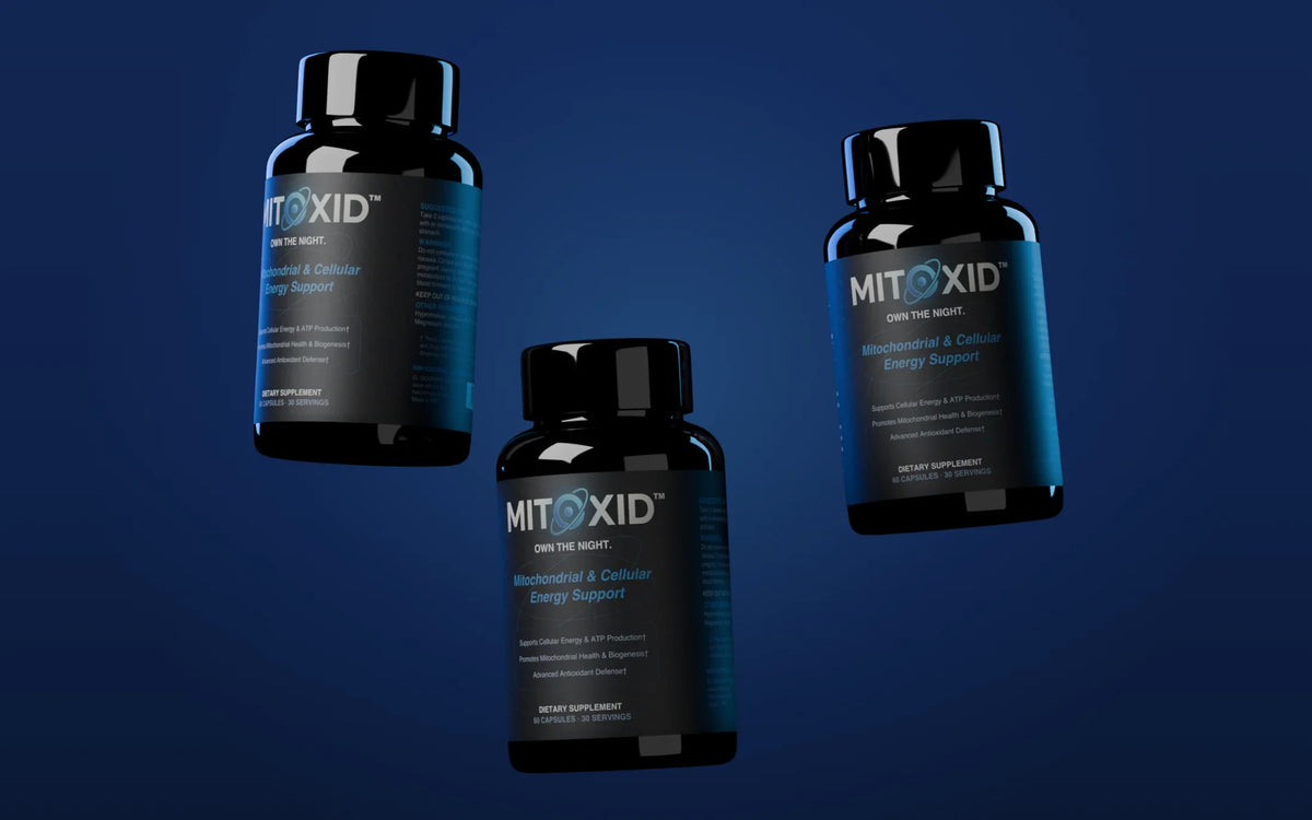 Three Mitoxid bottles